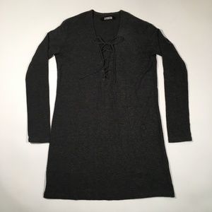 Reformation Lace-Up Dress